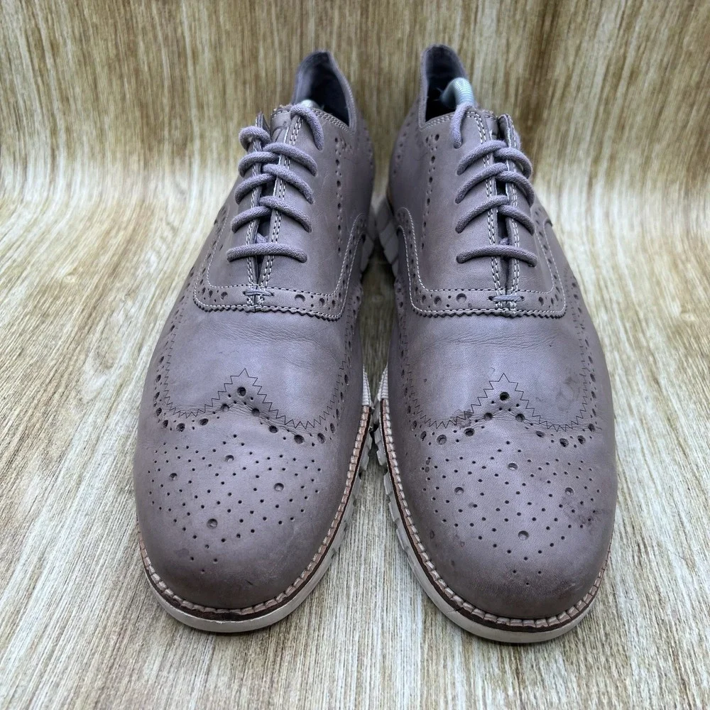 Cole Haan Zerogrand Wingtip Oxford‎ Men's 12 M Ironstone Leather Shoes C25007